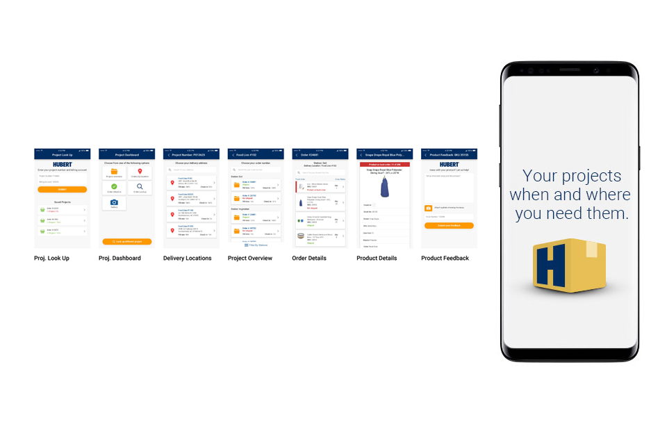 projects-mockups The Hubert Projects App